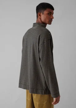TOAST Stripe Cotton Jersey Long Sleeve Tee- Tops & Tees