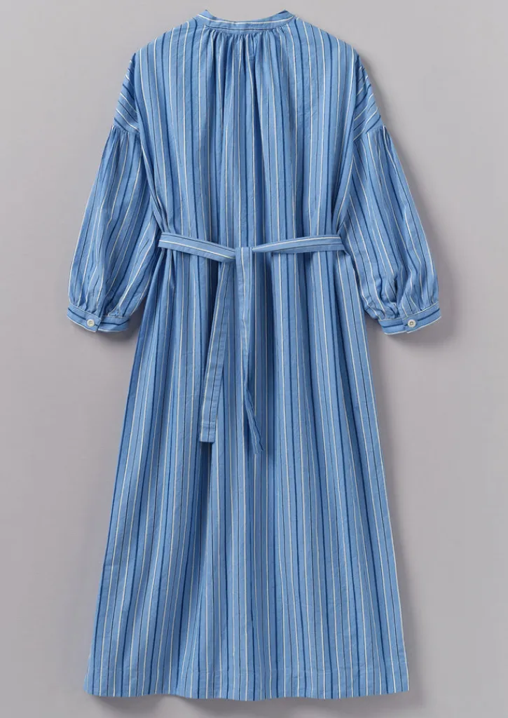 TOAST Stripe Poplin Gathered Dress-Women Dresses