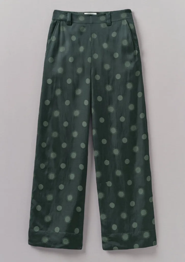 TOAST Sun and Moon Jacquard Trousers-Women Trousers