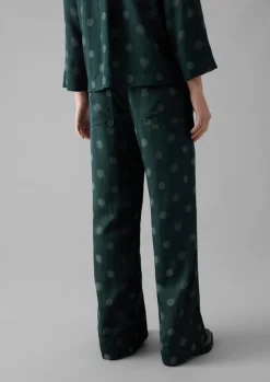 TOAST Sun and Moon Jacquard Trousers-Women Trousers