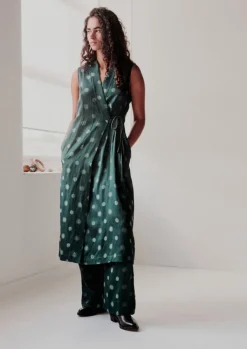 TOAST Sun and Moon Jacquard Trousers-Women Trousers