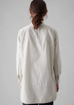 TOAST Taro Stripe Organic Cotton Poplin Shirt-Women Tops & Tees