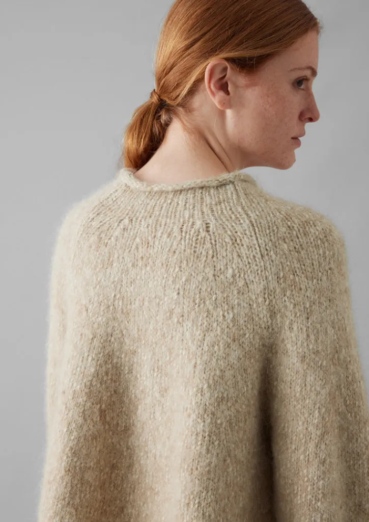 TOAST Textured Cotton Alpaca Sweater-Women Jersey|Loungewear