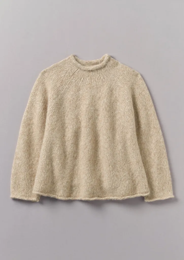 TOAST Textured Cotton Alpaca Sweater-Women Jersey|Loungewear