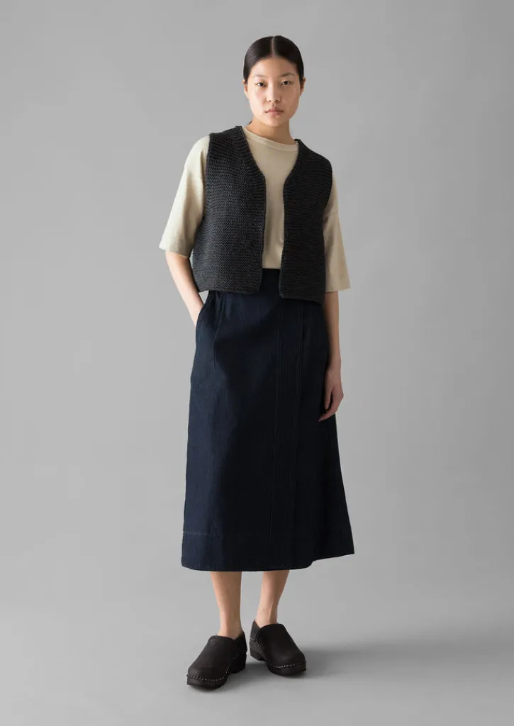 TOAST Textured Knit Gilet-Women Knitwear