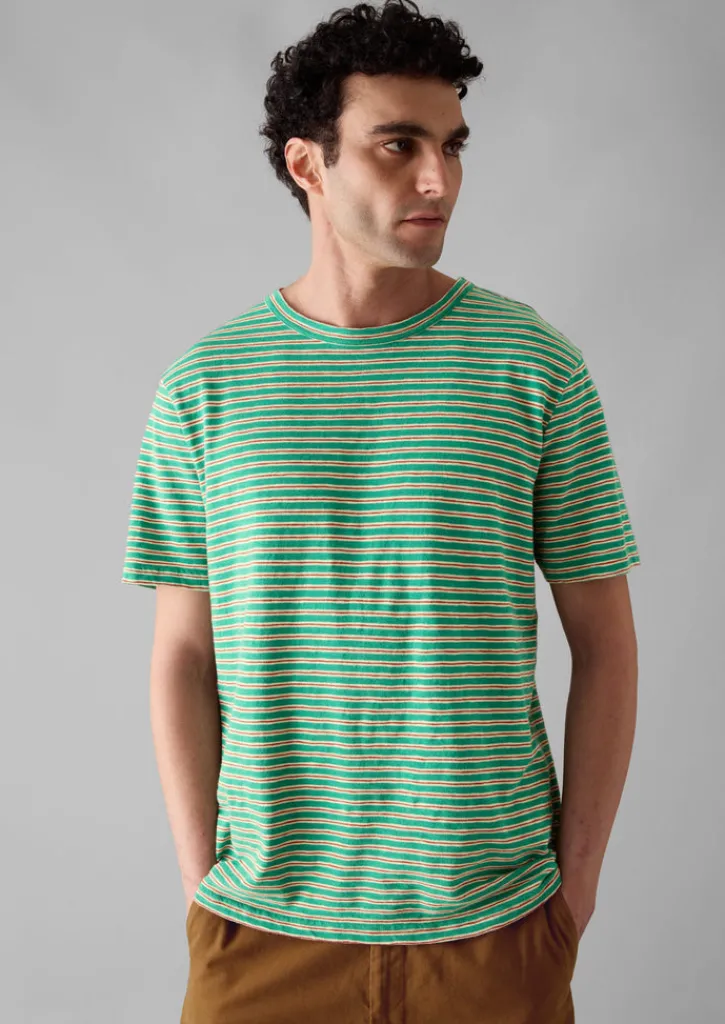 TOAST Theo Organic Cotton Stripe Short Sleeve Tee- Tops & Tees