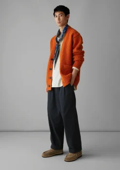 TOAST V-Neck Donegal Wool Cardigan- Knitwear