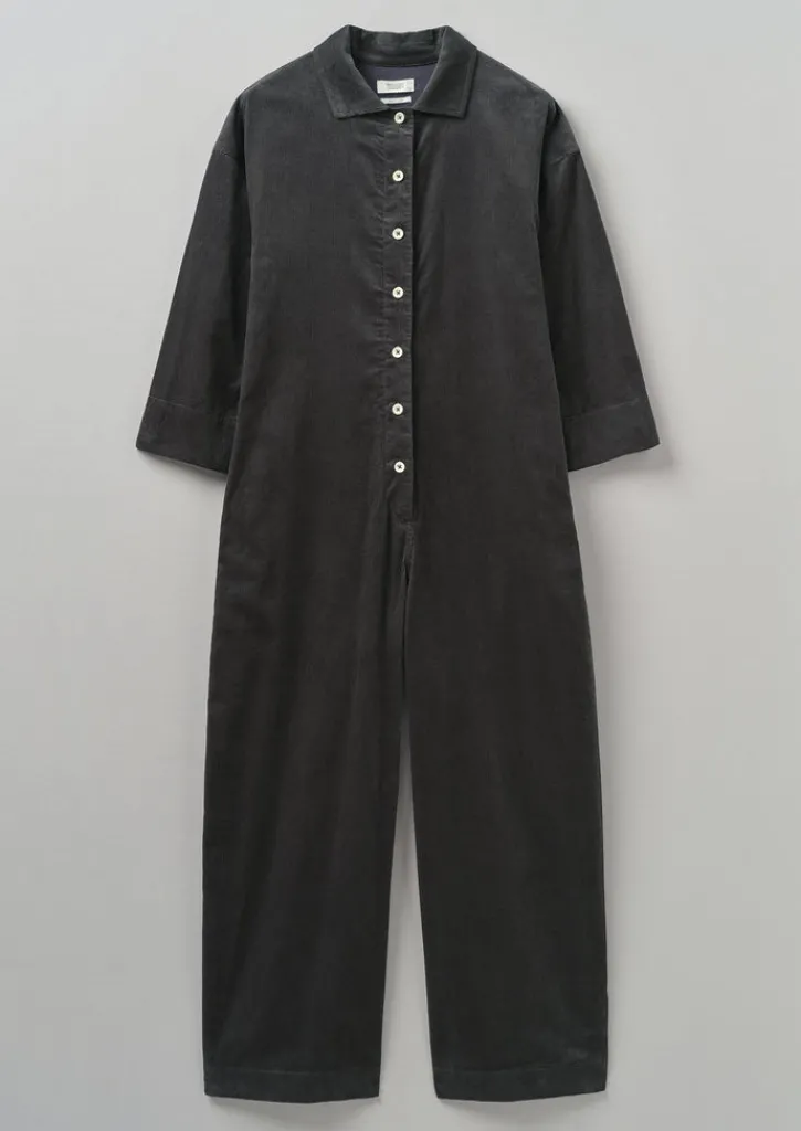 TOAST Wide Leg Organic Cord Jumpsuit-Women Loungewear|Jumpsuits