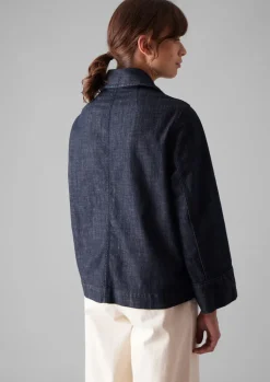 TOAST Wide Sleeve Organic Denim Jacket-Women Denim|Coats & Jackets