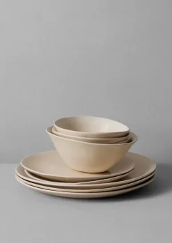 TOAST Wonki Ware White Wash Dinner Plate- Ceramics|Tableware