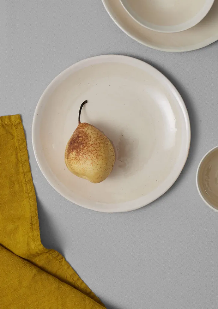 TOAST Wonki Ware White Wash Side Plate- Ceramics|Tableware