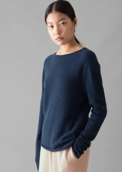 TOAST Wool Cashmere Neat Sweater-Women Knitwear