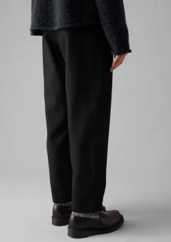 TOAST Wool Flannel Pleat Front Trousers-Women Trousers