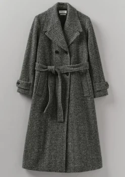TOAST Wool Herringbone Belted Coat-Women Coats & Jackets