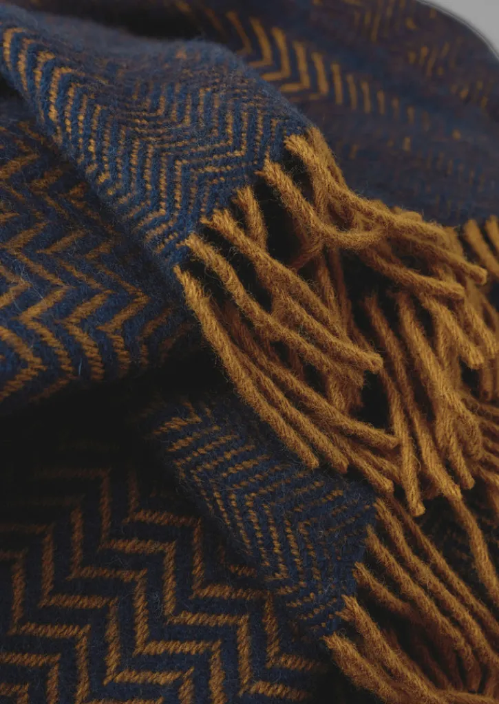 TOAST Zig Zag Wool Blanket- Textiles|Blankets & Throws